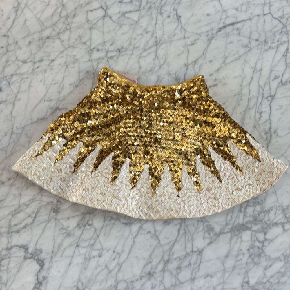 Vintage Algy Sequin Dance Skirt Sz 6 Girls